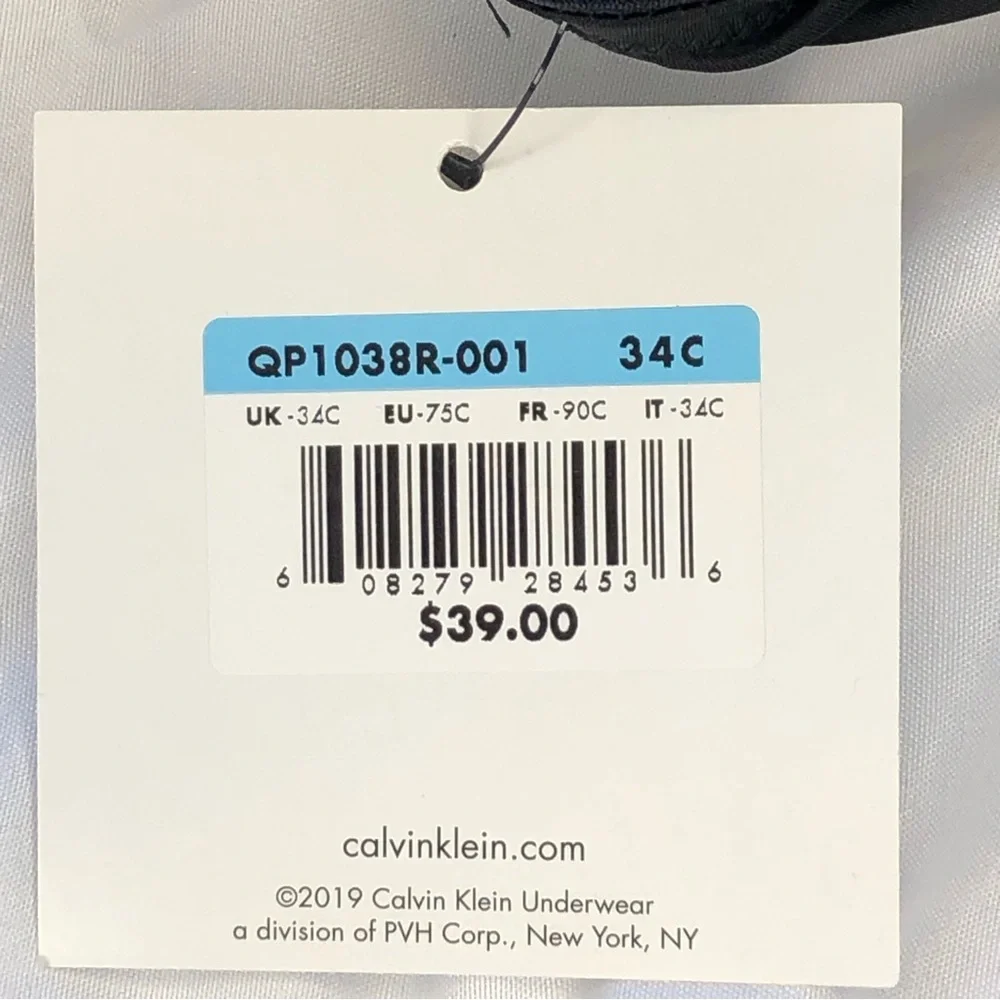 Calvin Klein Black Push Up Bra NWT - Picture 7 of 8